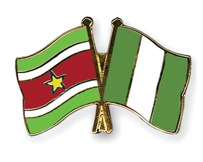 Fahnen Pins Surinam Nigeria