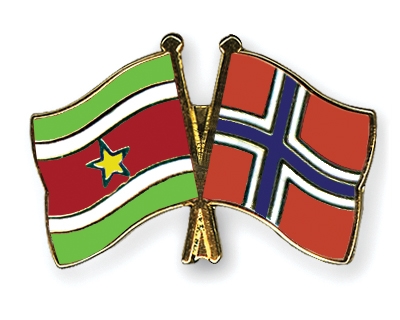 Fahnen Pins Surinam Norwegen