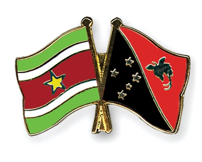 Fahnen Pins Surinam Papua-Neuguinea