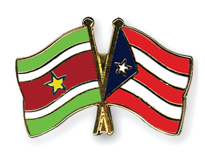 Fahnen Pins Surinam Puerto-Rico