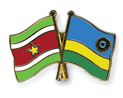 Fahnen Pins Surinam Ruanda