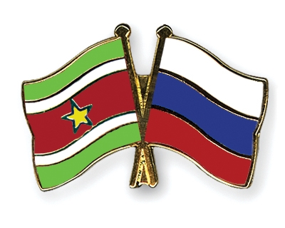 Fahnen Pins Surinam Russland