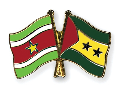 Fahnen Pins Surinam Sao-Tome-und-Principe