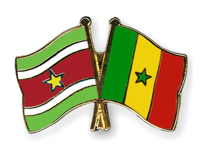 Fahnen Pins Surinam Senegal