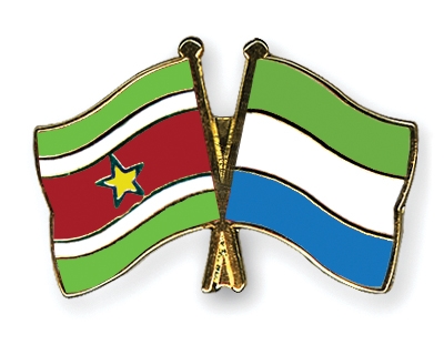 Fahnen Pins Surinam Sierra-Leone