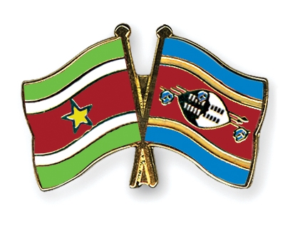 Fahnen Pins Surinam Swasiland