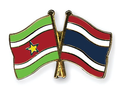 Fahnen Pins Surinam Thailand