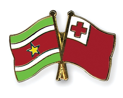 Fahnen Pins Surinam Tonga