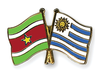 Fahnen Pins Surinam Uruguay