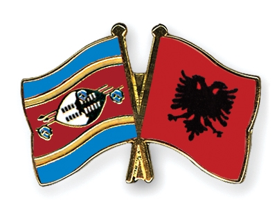 Fahnen Pins Swasiland Albanien