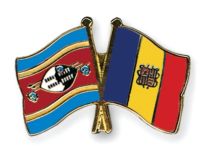 Fahnen Pins Swasiland Andorra