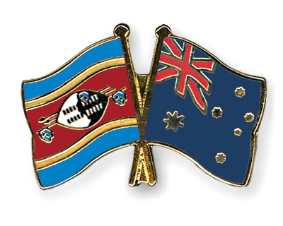 Fahnen Pins Swasiland Australien