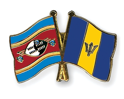 Fahnen Pins Swasiland Barbados