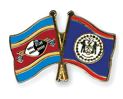 Fahnen Pins Swasiland Belize