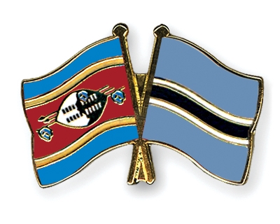 Fahnen Pins Swasiland Botsuana