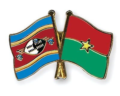 Fahnen Pins Swasiland Burkina-Faso