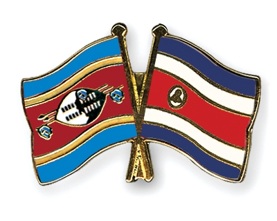 Fahnen Pins Swasiland Costa-Rica