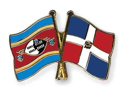 Fahnen Pins Swasiland Dominikanische-Republik
