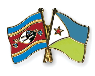 Fahnen Pins Swasiland Dschibuti