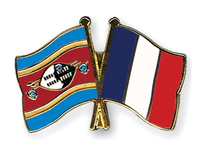 Fahnen Pins Swasiland Frankreich