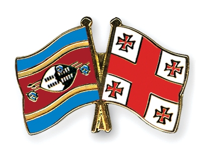 Fahnen Pins Swasiland Georgien