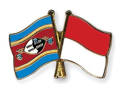 Fahnen Pins Swasiland Indonesien