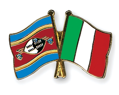 Fahnen Pins Swasiland Italien