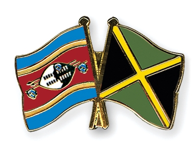Fahnen Pins Swasiland Jamaika