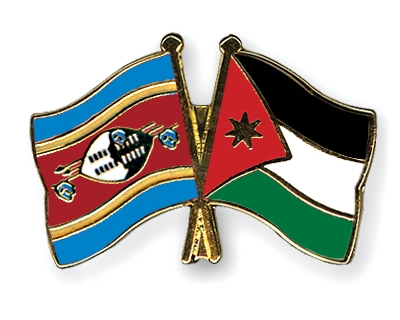 Fahnen Pins Swasiland Jordanien