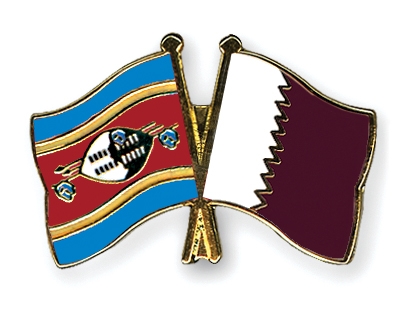 Fahnen Pins Swasiland Katar