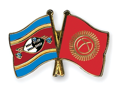 Fahnen Pins Swasiland Kirgisistan