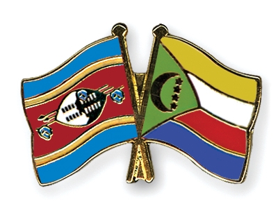 Fahnen Pins Swasiland Komoren