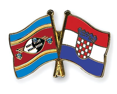 Fahnen Pins Swasiland Kroatien