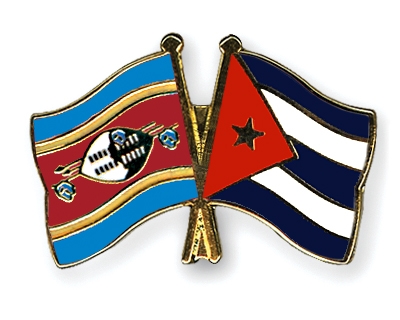 Fahnen Pins Swasiland Kuba