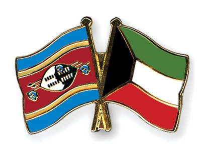 Fahnen Pins Swasiland Kuwait