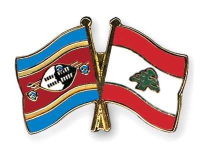 Fahnen Pins Swasiland Libanon