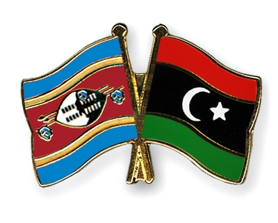 Fahnen Pins Swasiland Libyen