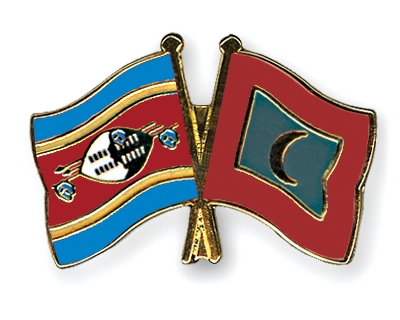 Fahnen Pins Swasiland Malediven