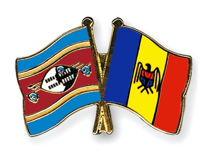 Fahnen Pins Swasiland Moldau