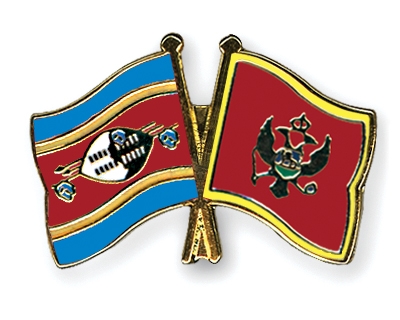 Fahnen Pins Swasiland Montenegro