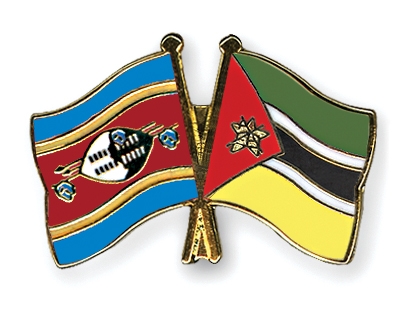 Fahnen Pins Swasiland Mosambik