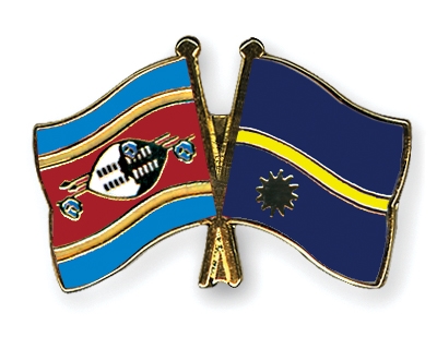 Fahnen Pins Swasiland Nauru