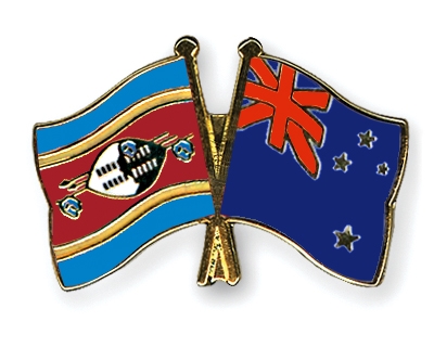 Fahnen Pins Swasiland Neuseeland