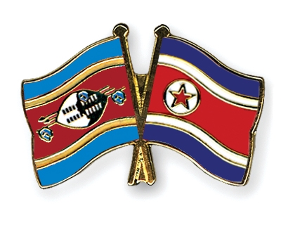 Fahnen Pins Swasiland Nordkorea