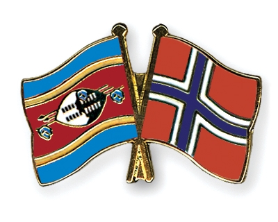 Fahnen Pins Swasiland Norwegen