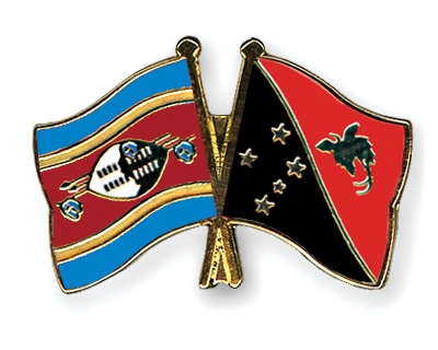 Fahnen Pins Swasiland Papua-Neuguinea