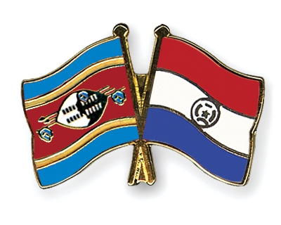 Fahnen Pins Swasiland Paraguay