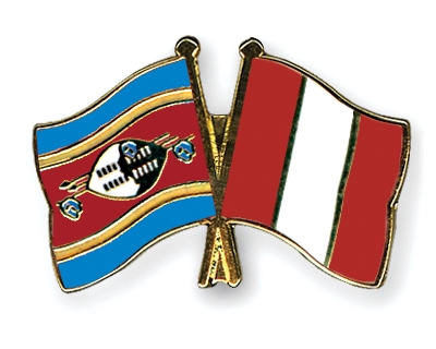 Fahnen Pins Swasiland Peru