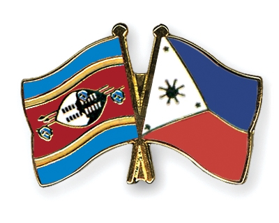 Fahnen Pins Swasiland Philippinen