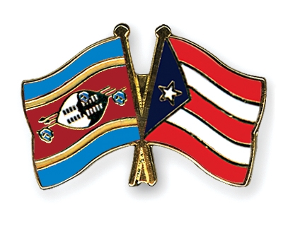 Fahnen Pins Swasiland Puerto-Rico